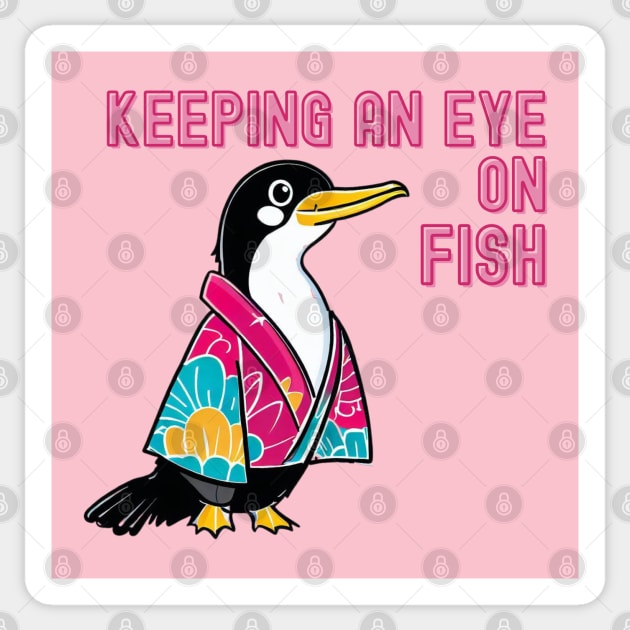 Cormorant Sticker by Japanese Fever